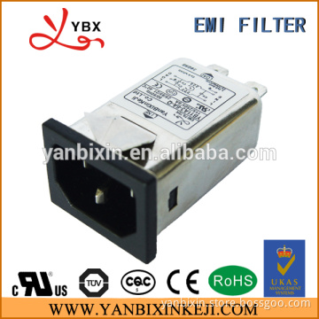 IEC socket power line noise Filter,6A 220V UL,TUV certificate